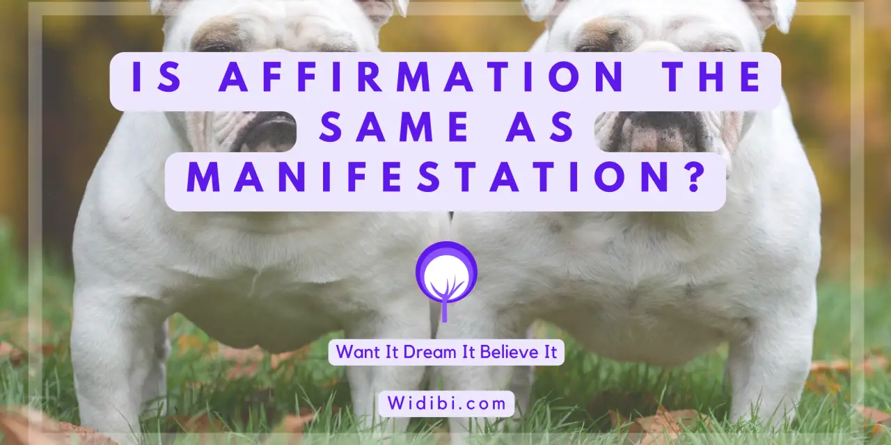 Is Affirmation the Same as Manifestation?