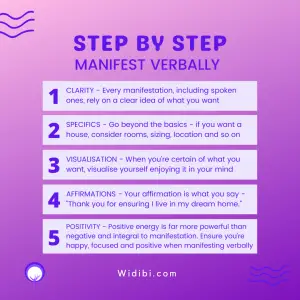 How to Manifest Verbally - Step By Step