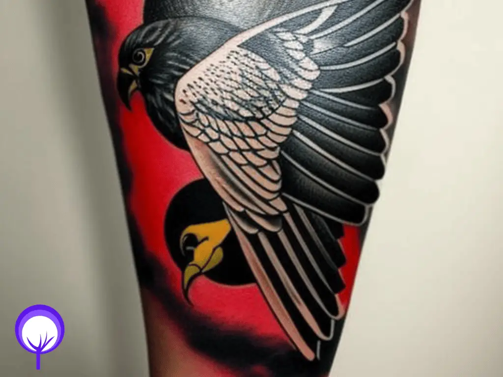 Falcon spiritual meaning - tattoo