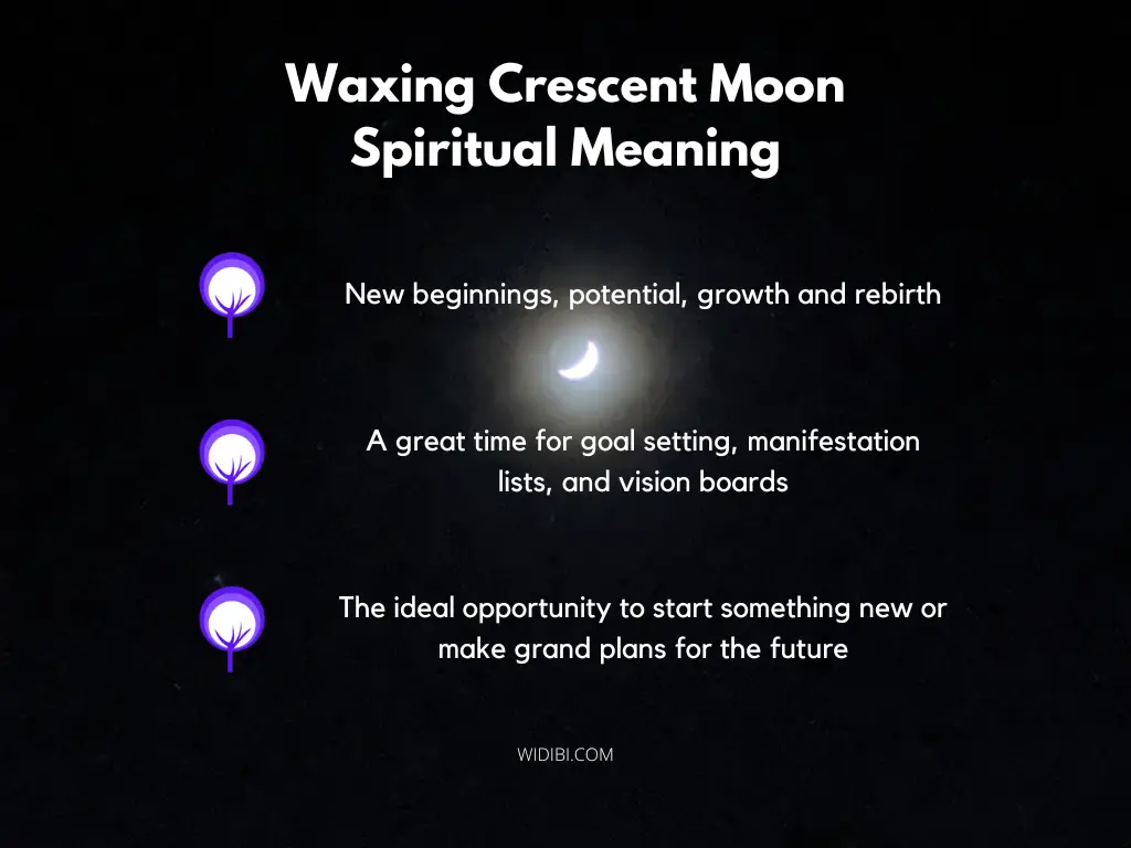 What Does Waxing Crescent Mean Spiritually